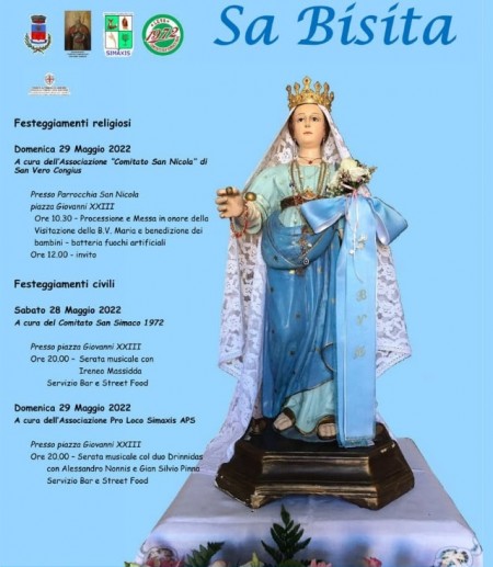 Sant’ ‘Eru de Còngius.  Coa de cida de festa po Sa Bisita