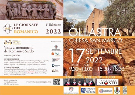 Ollasta. Is diis de su Romànicu in Sardìnnia: aperit sa crèsia de Santu Marcu e sa cripta