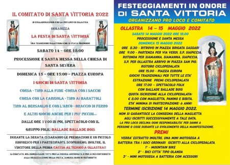 Ollasta. Coa de cida de festa po Santa Vitòria
