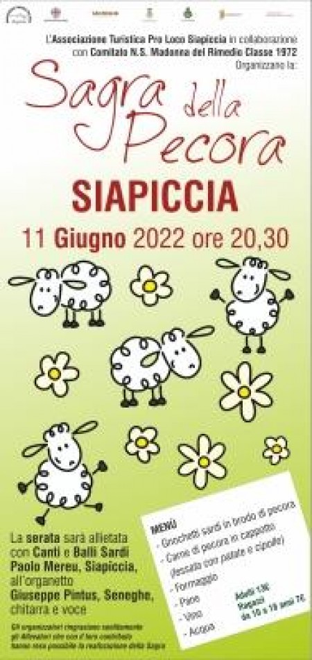 Siapicia. Sàbadu 11 de làmpadas sa “sagra della pecora” in pratza Garibaldi